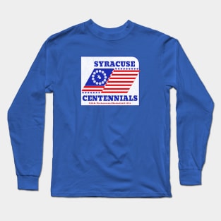 Defunct Syracuse Centennials EBA Basketball 1976 Long Sleeve T-Shirt